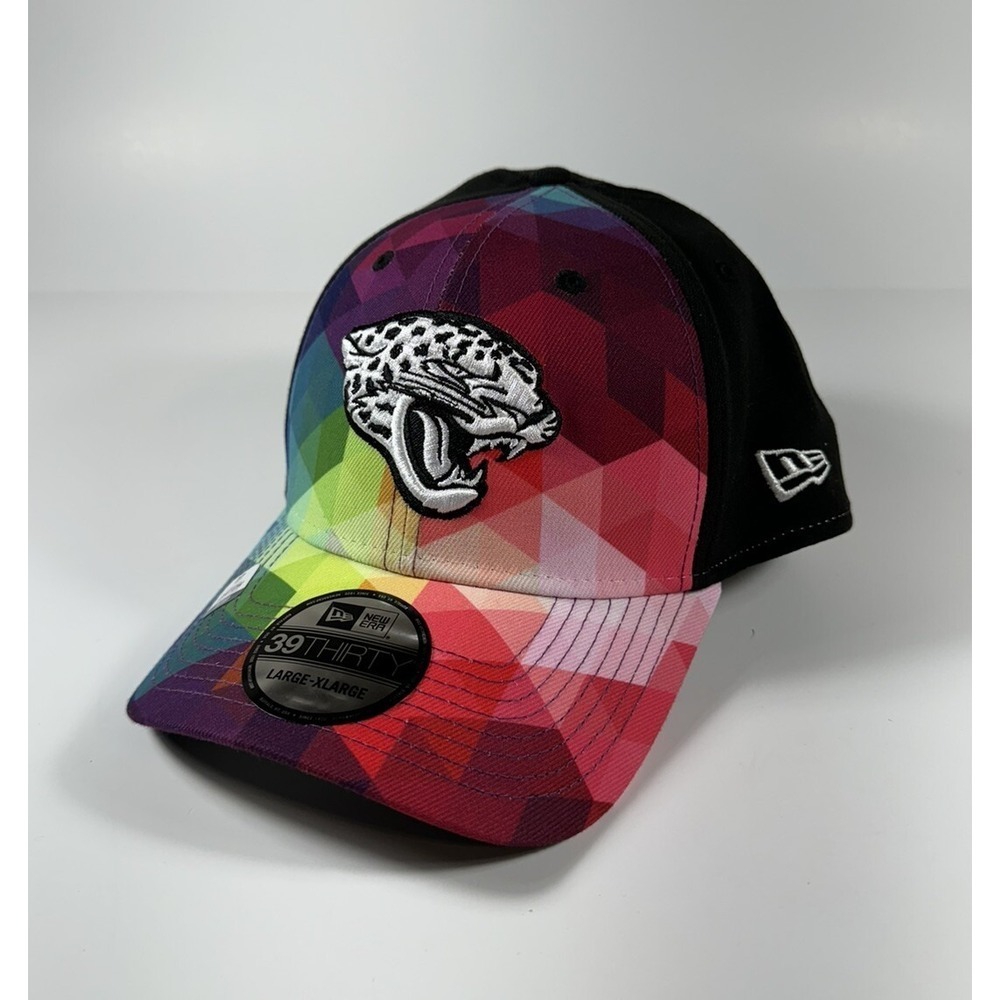 NEW ERA Jacksonville Jaguars Crucial Catch On Field 39Thirty NFL Hat L/XL *NEW*